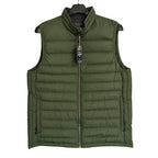 Roundtree & Yorke Down Vest Men's XLT Full Zip Packable Pockets Hunter Green