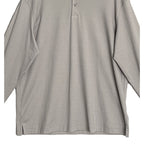 Daniel Cremieux Polo Shirt Men's XL Long Sleeve Pima Cotton Lt Grey Heather