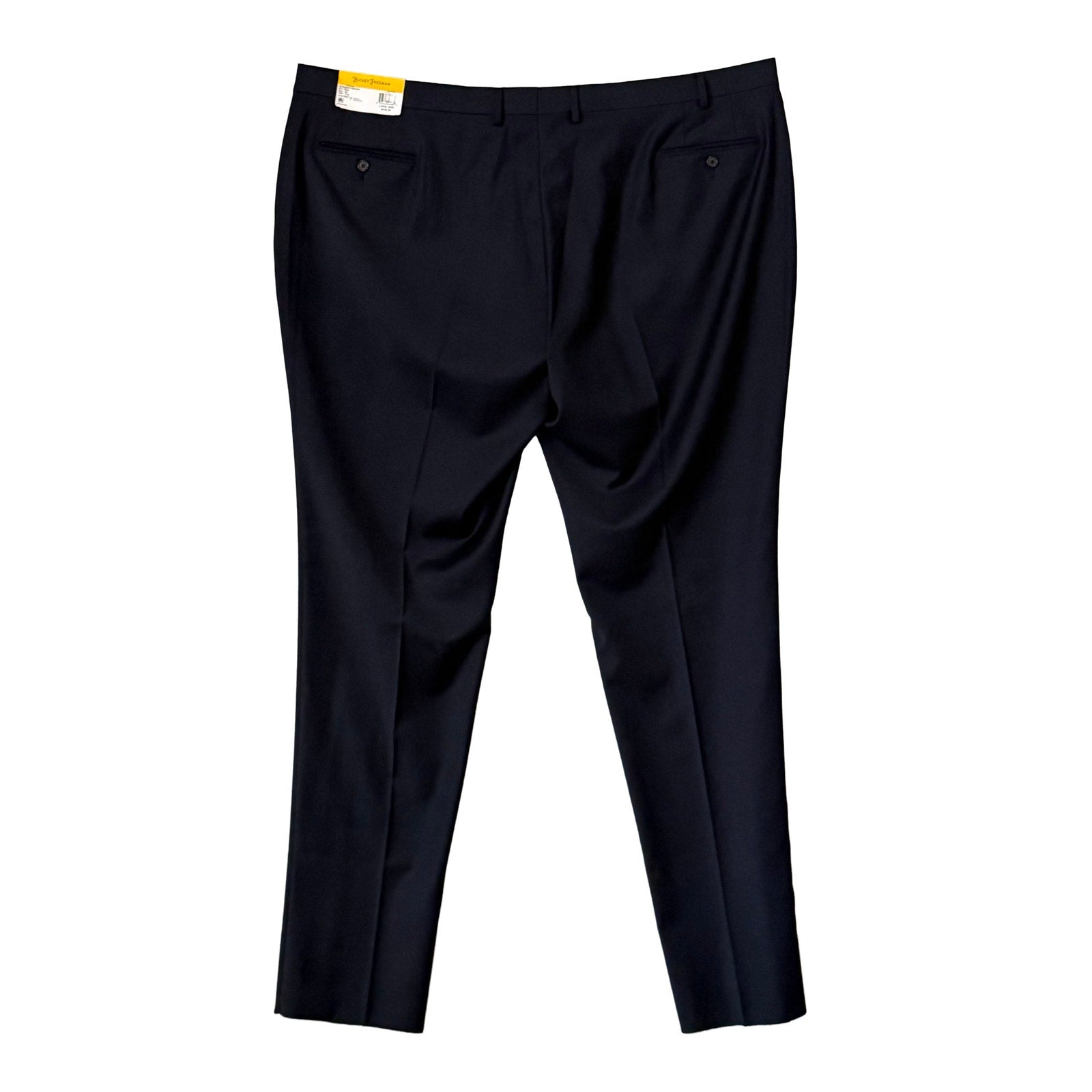 Hickey Freeman Suit Pant Men's 50W Classic Fit Stretch Wool Blend Navy