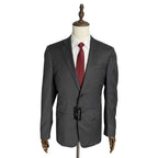 Armani Exchange Suit Jacket Men's 40 Regular Wool Solid Grey NEW