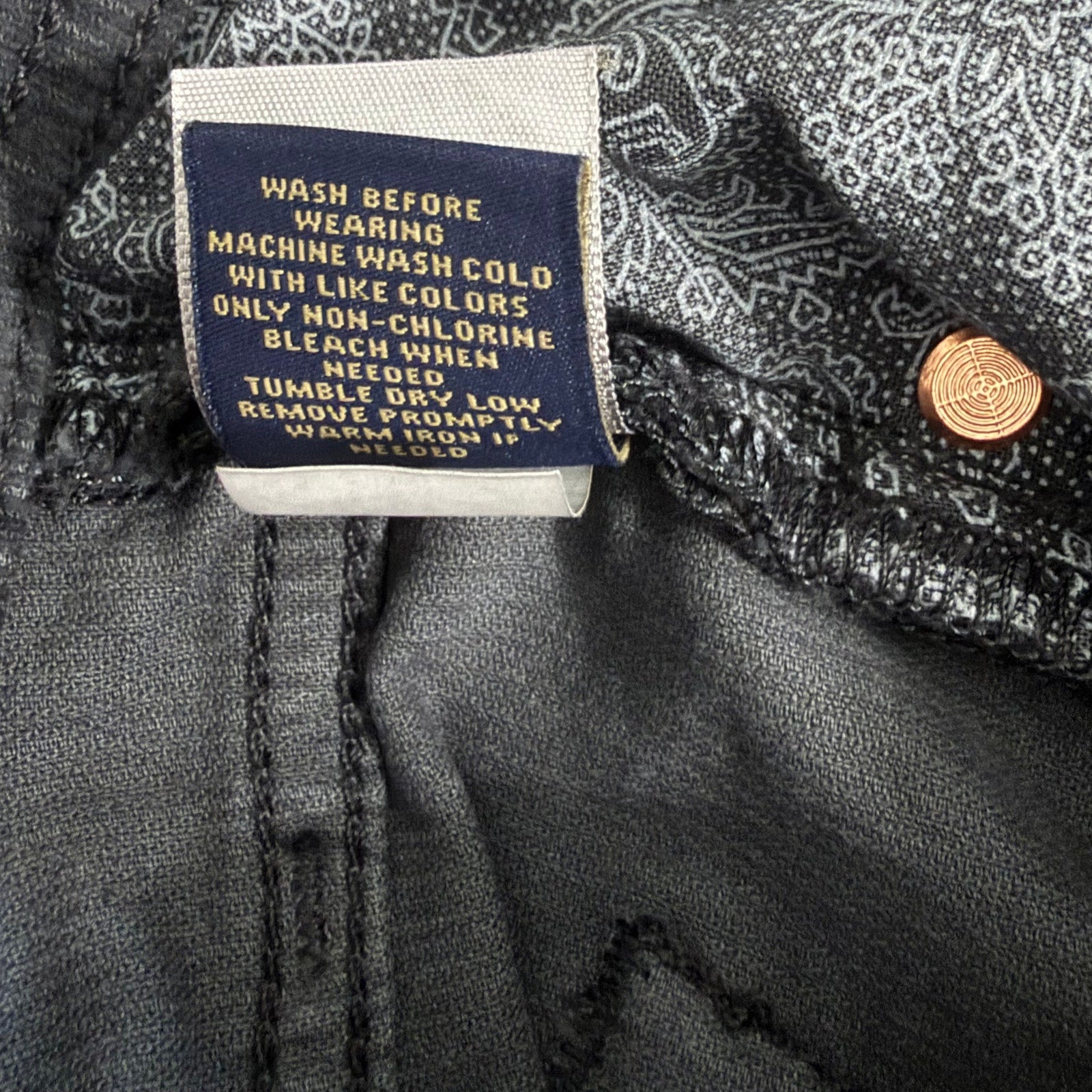 Daniel Cremieux Corduroy Pants Men's 34"x34" Straight Fit Stretch Charcoal