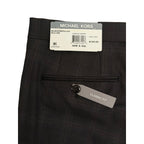 Michael Kors Dress Pants Men's 36"x32" Classic Fit Wool Blend Charcoal/Brown