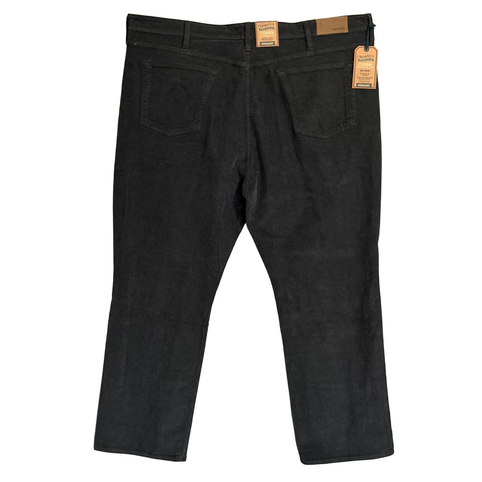 Daniel Cremieux Corduroy Pants Men's 46"x30" Straight Fit Stretch Charcoal