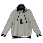 Daniel Cremieux Logo Hoodie Men's XL Drawstring Hood Grey Heather