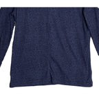 Ted Baker London T-Shirt Men's Small Ribbed Crew Neck Long Slv Navy Heather