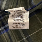Mizzen+Main Men's XL Trim Fit City Flannel Twill Shirt Olive Thomas Plaid