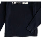Tommy Hilfiger Tee Men's Large Long Sleeve Waffle-Knit Crew Neck Navy Blue NWT