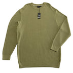 Boss H-Imberto Sweater Men's Long Sleeve Crew Neck Basket-Weave Medium Green
