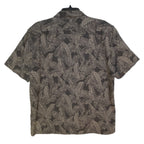 Faherty Camp Shirt Men's Large "The Breeze" Short Sleeve Graphite Rainforest