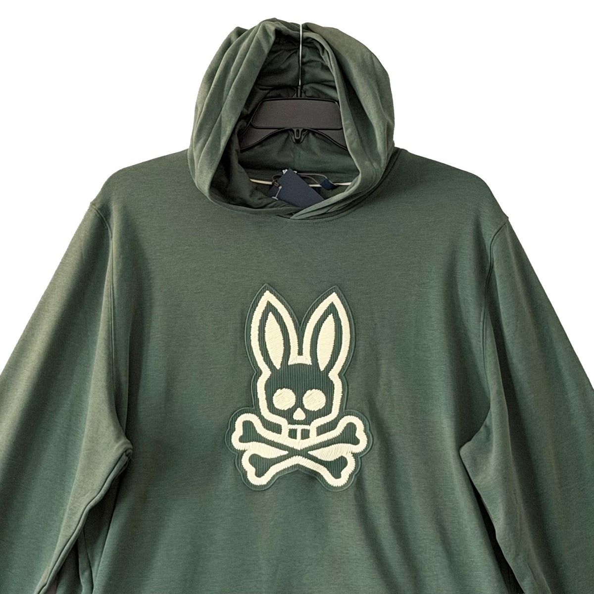 Psycho Bunny Harley Hoodie Men's XXL Knit Pullover Garden Topiary (Green)