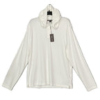 Michael Kors Polo Hoodie Shirt Men's XXL Pima Cotton Stretch Ocean White