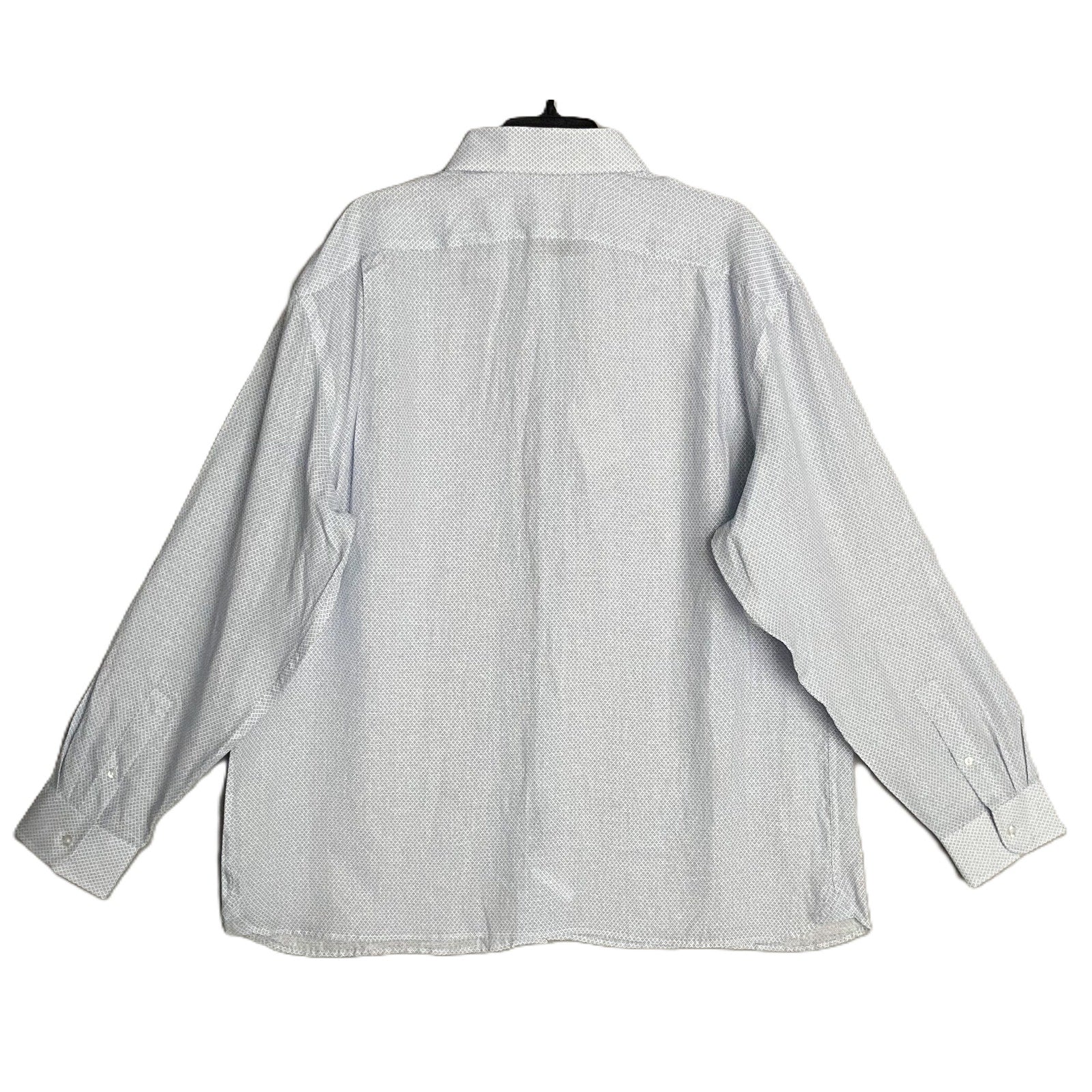 Daniel Cremieux Linen Shirt Men's XXL Signature Albini Fabrics Blue & White