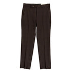 Calvin Klein Dress Pant Men's 30"x30" Slim Fit Flat Front Stretch Wine Plaid