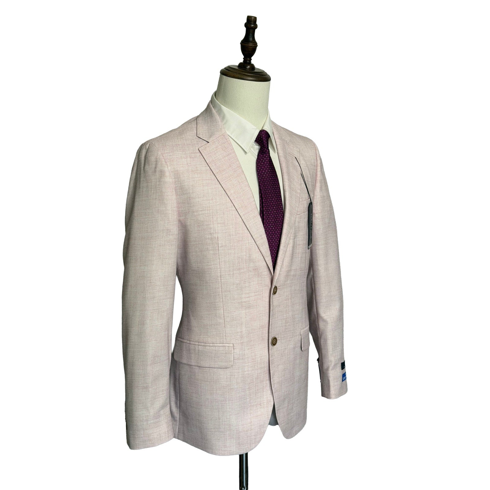Nautica Sport Coat Men's 44 Short Modern Fit Active Stretch Light Pink