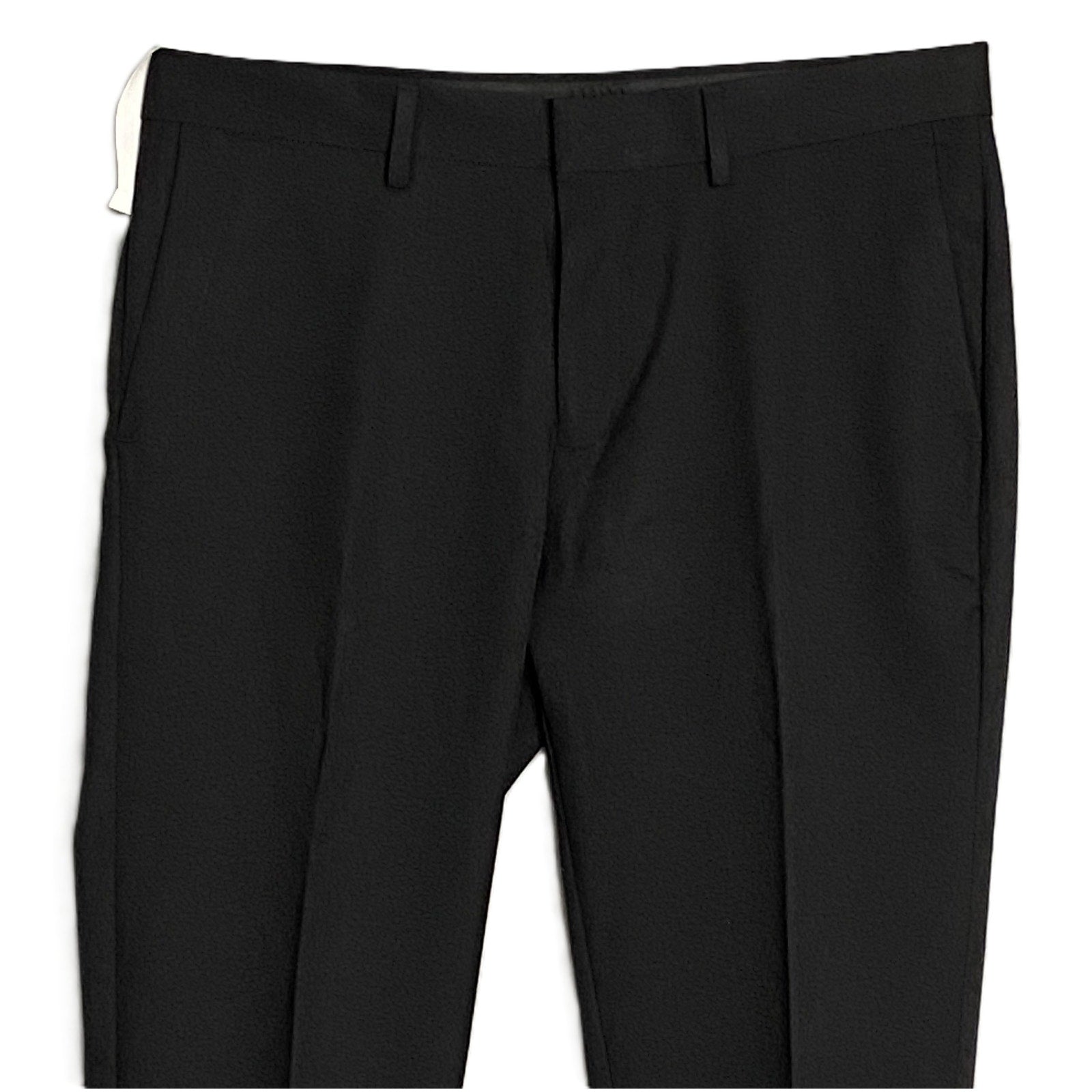 Kenneth Cole Dress Pant Men's 34x30 Slim Fit Stretch Gabardine Solid Black