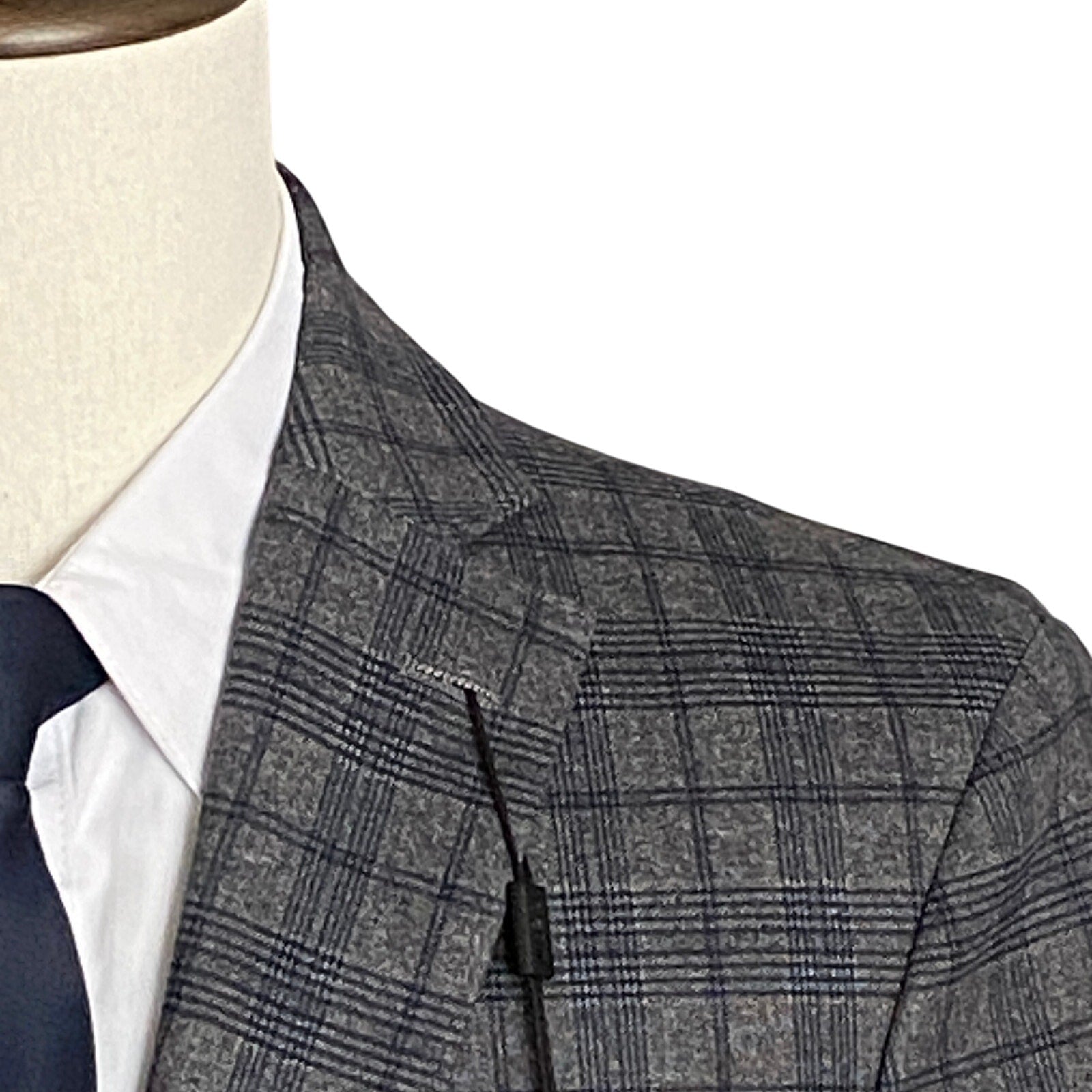 Bar III Sport Coat Men's 40 Long Slim Fit Stretch Fabric Grey Check