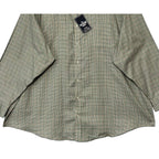 Roundtree & Yorke Oxford Dress Shirt Men's 4XB LS Big & Tall Green Red NWT