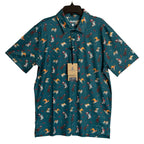 Chubbies Polo Shirt Men's Small "That's the Spirit" Short Sleeve Green