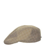 Biltmore Driver Newsboy Hat Tan Grid Large
