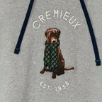 Daniel Cremieux Logo Hoodie Men's XL Drawstring Hood Grey Heather