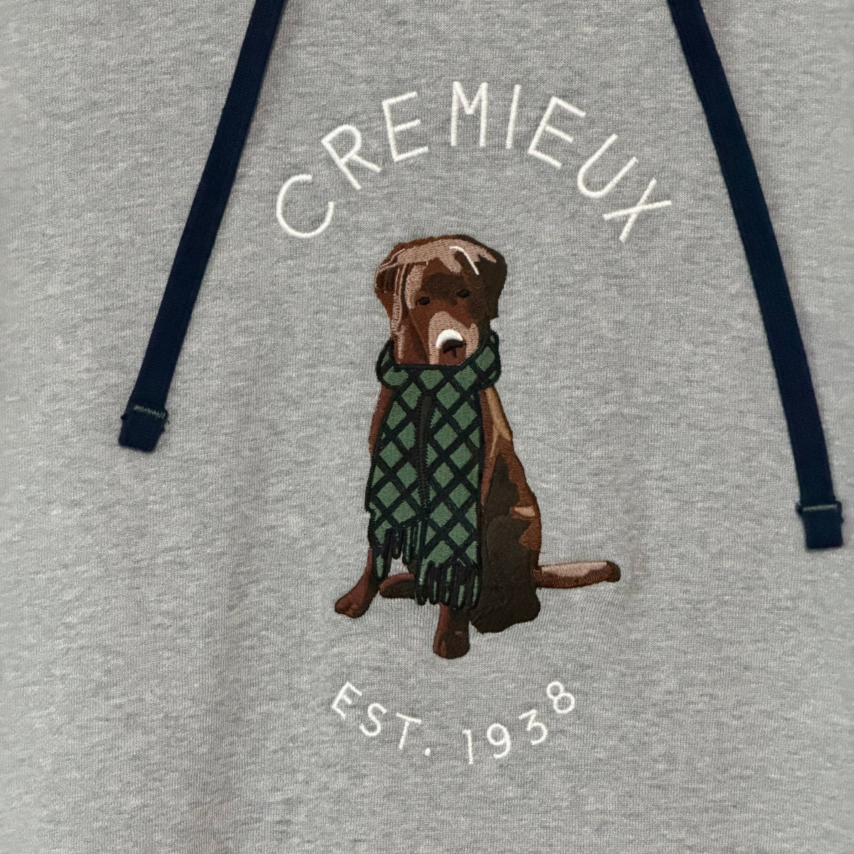 Daniel Cremieux Logo Hoodie Men's XL Drawstring Hood Grey Heather
