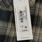 AG Los Angeles Shirt Men's Large Classic Fit Huston Western Charcoal Plaid