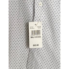 Nautica Dress Shirt Men's 14-14.5 32/33 Performance Slim Fit White Diamond