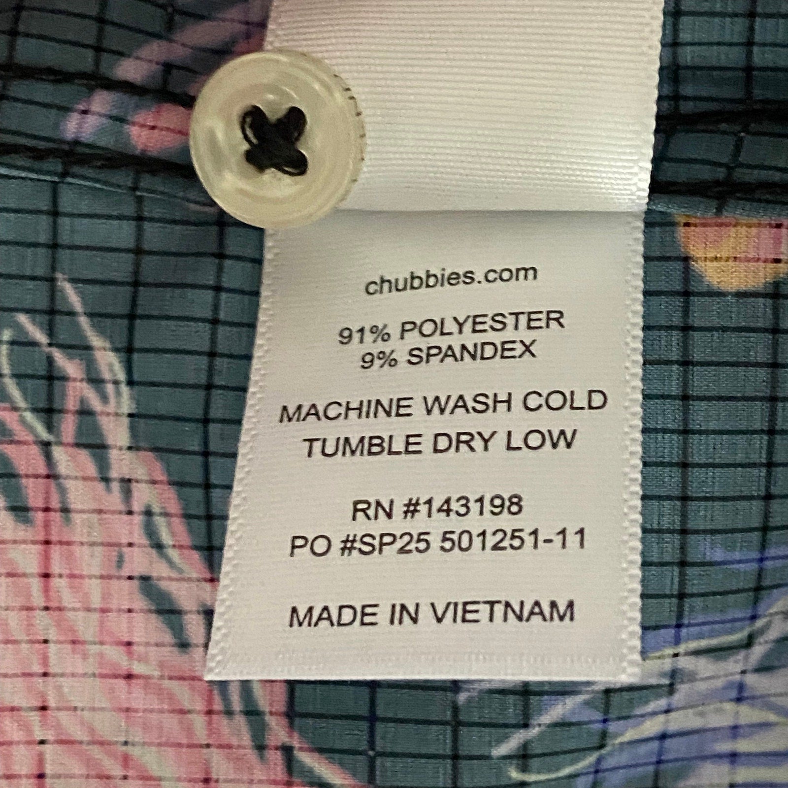 Chubbies Casual Shirt Men's Small "Don't be Jelly" Friday Short Sleeve Shirt