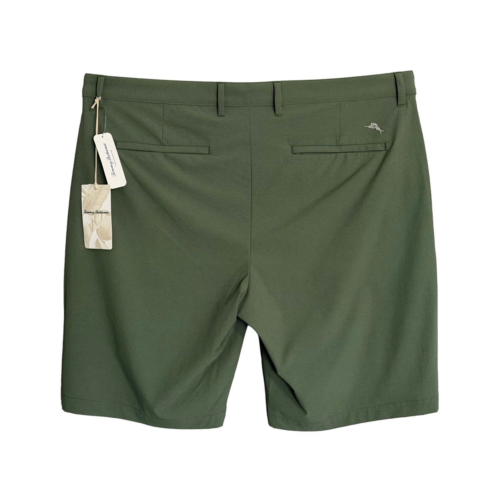 Tommy Bahama Men's 40" x 10" "Chip Shot Short" Dark Jade 5-Pocket Stretch