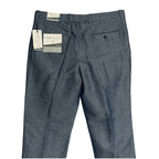 Perry Ellis Portfolio Pants Men's 34"x32" Modern Fit Linen Blend Blueprint