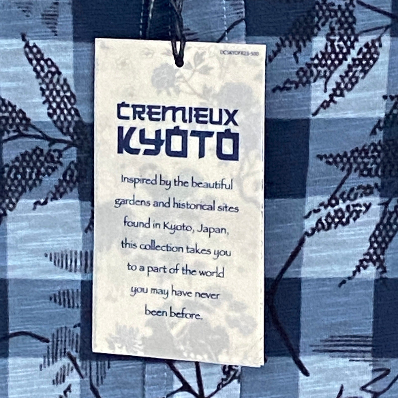 Daniel Cremiuex 38 Kyoto Men's Large Gingham Print Shirt Long Sleeve Blue