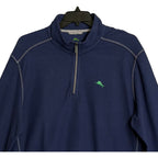 Tommy Bahama Half-Zip Men's 2XLT Big & Tall Montego Bay Sweatshirt Navy