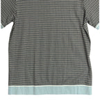 Murano Polo Shirt Men's XLT Big & Tall Short Sleeve Blue & Black Houndstooth