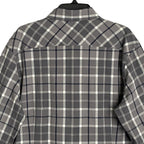 Mizzen+Main Men's XXL Trim Fit City Flannel Dress Shirt Pewter Timothy Plaid