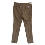 Daniel Cremieux Dress Pant Men's 44L Traveler Raw Hem Comfort Waist Tan