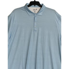 Johnnie-O Polo Shirt Men's 4XLT Big & Tall Short Sleeve Stretch Blue Geo