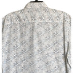 Bugatchi Shirt Men's Large Classic Fit Button-Up Short Sleeve Almond Floral