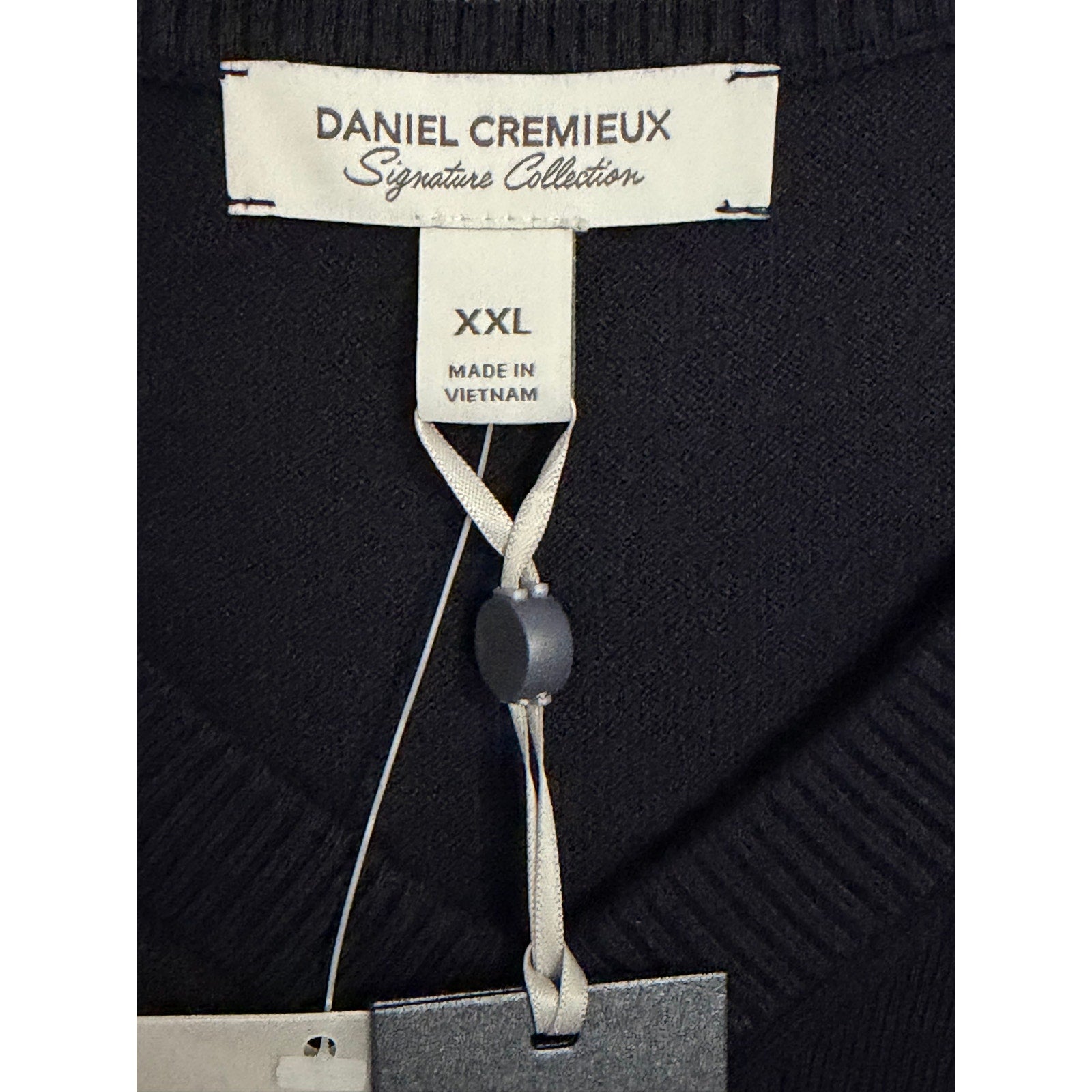 Daniel Cremieux Sweater Vest Men's XXL Supima Cotton Cashmere Blend Navy