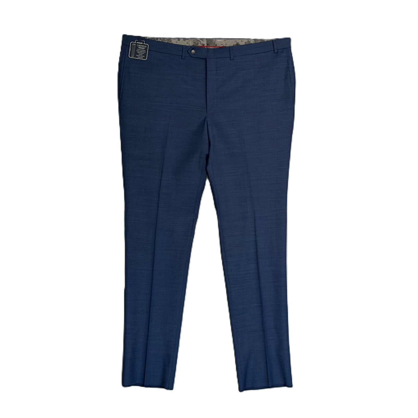 Daniel Cremieux Dress Pant Men's 46R Traveler Raw Hem Comfort Waist Blue
