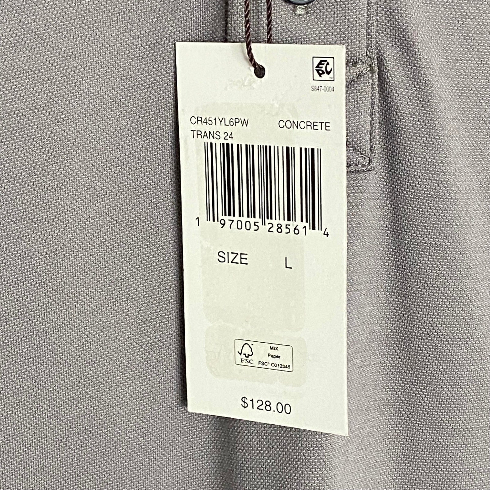 Michael Kors Polo Shirt Hoodie Men's Large Pima Cotton Stretch Taupe