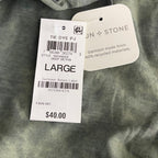 Sun + Stone Men's Tie Dye PJ Jogger Large Drawstring Button Fly 3-Pocket