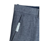 Perry Ellis Portfolio Pants Men's 34"x32" Modern Fit Linen Blend Blueprint