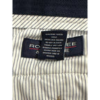 Roundtree & Yorke Pant Men's 38x30 Classic Fit Corduroy Pleated Cuffs Khaki