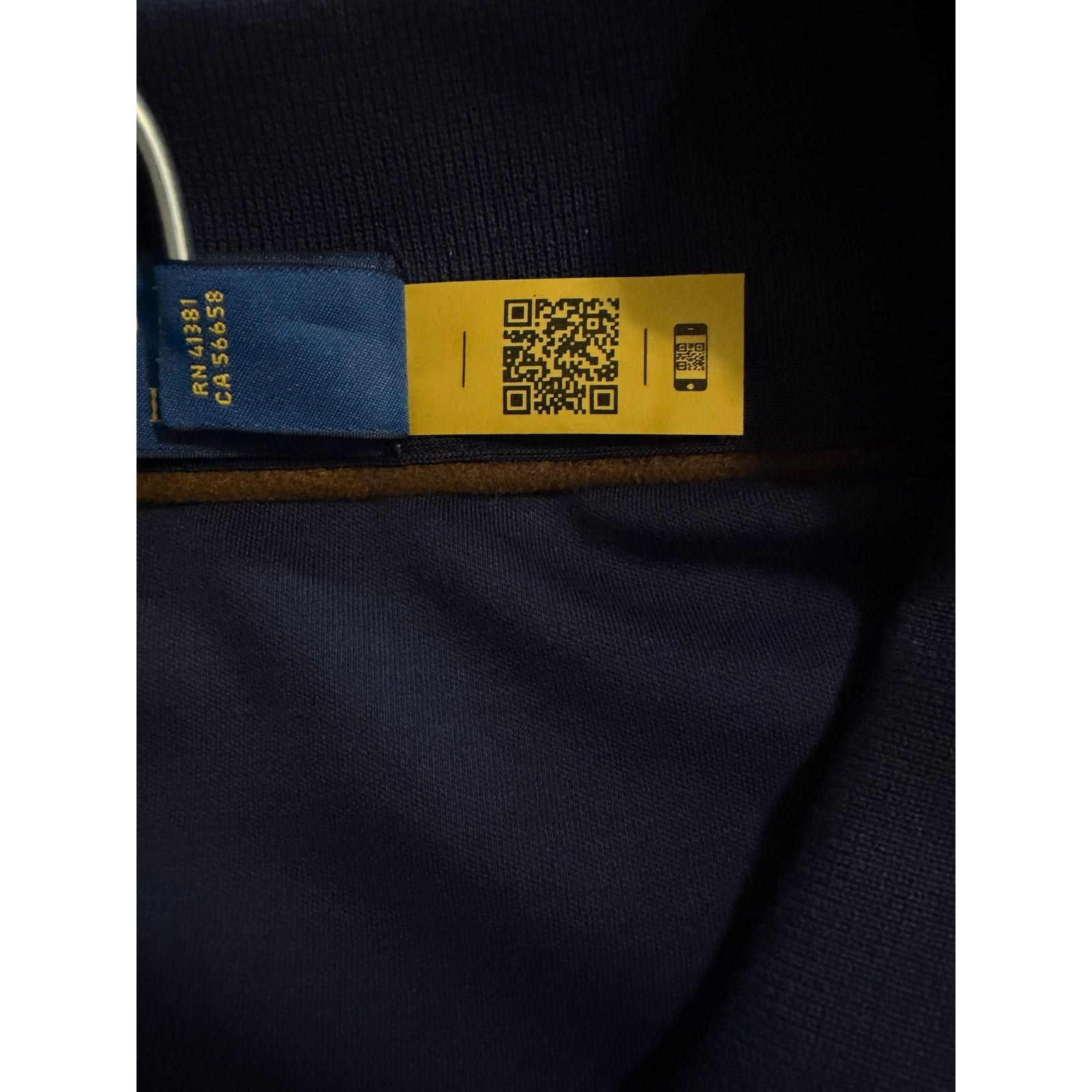 Polo Ralph Lauren Shirt Men's 3XLT Long Sleeve Cotton Polo Navy Blue