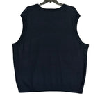 Hart Schaffner Marx Sweater Vest Men's 3XB Big & Tall Wool Navy Heather NWT