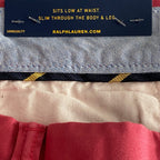 Polo Ralph Lauren Pants 33"x32" Slim Fit Chino Stretch Cotton Twill Red NEW