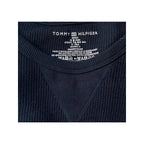Tommy Hilfiger Tee Men's Small Long Sleeve Waffle-Knit Crew Neck Navy Blue