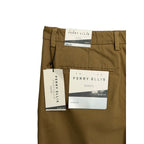 Perry Ellis Portfolio Pants Men's 34"x30" Slim Fit Dress Pant Elmwood