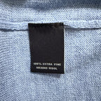 Hart Schaffner Marx Sweater Men's 3XB Big & Tall V-Neck Merino Wool Lt Blue
