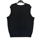 Hart Schaffner Marx Sweater Vest Men's 2XT Big & Tall V-Neck Wool Black NWT